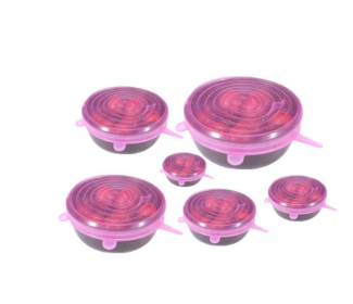 6-piece stretch siliconecover (Option: Pink-Set)